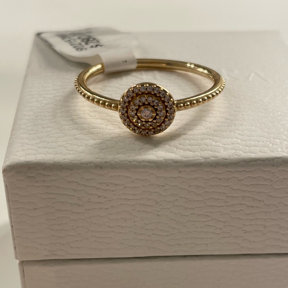 Pandora 14k solid gold ring, size 60